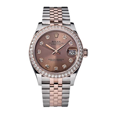 Rolex everose gold and diamonds